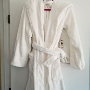 PJ Salvage Soft and Comfy Hooded Short Bathrobe